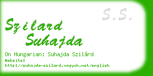 szilard suhajda business card
